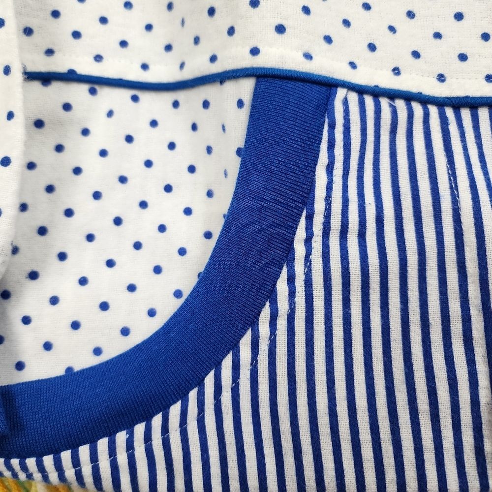 Bold Spirit Christmas Pajama Sleepshirt NWT Large Cotton Nightgown Polka Dot - Picture 11 of 14